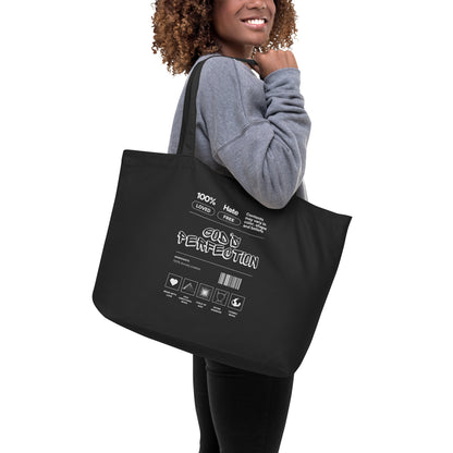 God's Perfection Large Tote Bag