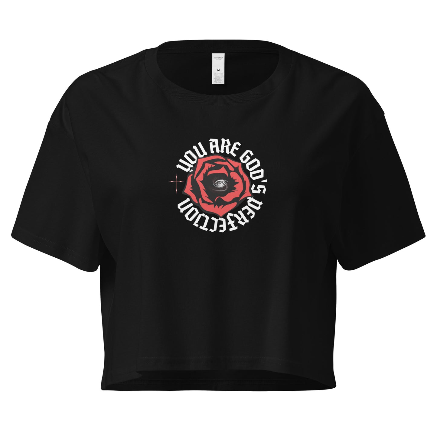 God's Perfection Rose Crop T-Shirt